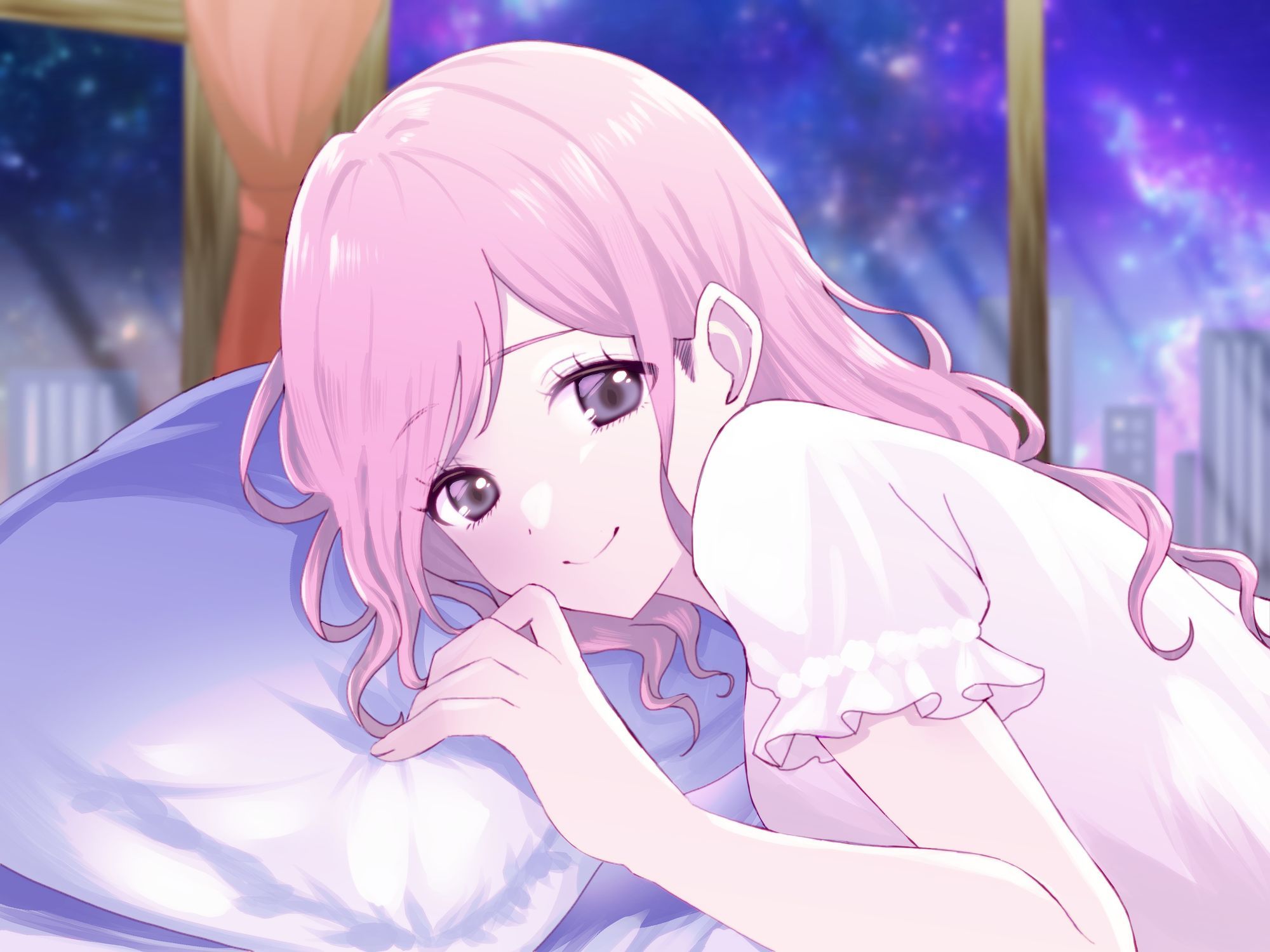 【睡眠導入サポートASMR】大切な君へ？優しく耳元でささやいて安眠サポート？寂しい時も疲れている時も悲しい時も？私の腕の中で眠ってね？ - サンプル画像 1