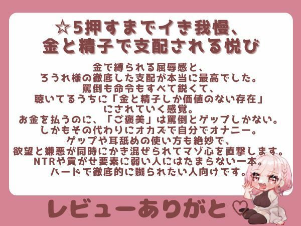 【ゲップ×NTR×貢ぎマゾ】わるぅい人妻の汚い生ゲップでオナサポ♪ちんぽの前に…金 出せ - サンプル画像 6