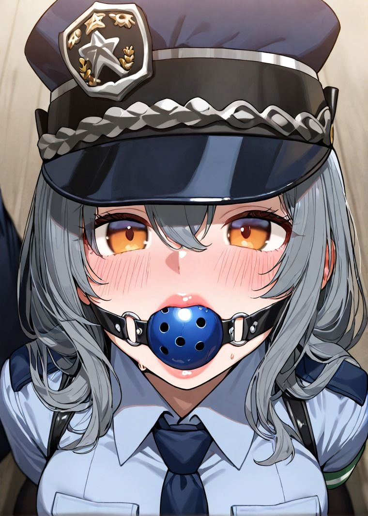 「むぐぅううう！」ボールギャグ噛まされ、縄で緊縛、こちょこちょくすぐり責め〜 正義の婦警が無様に溶ける夜！【猿轡ボイスあり】 - サンプル画像 2