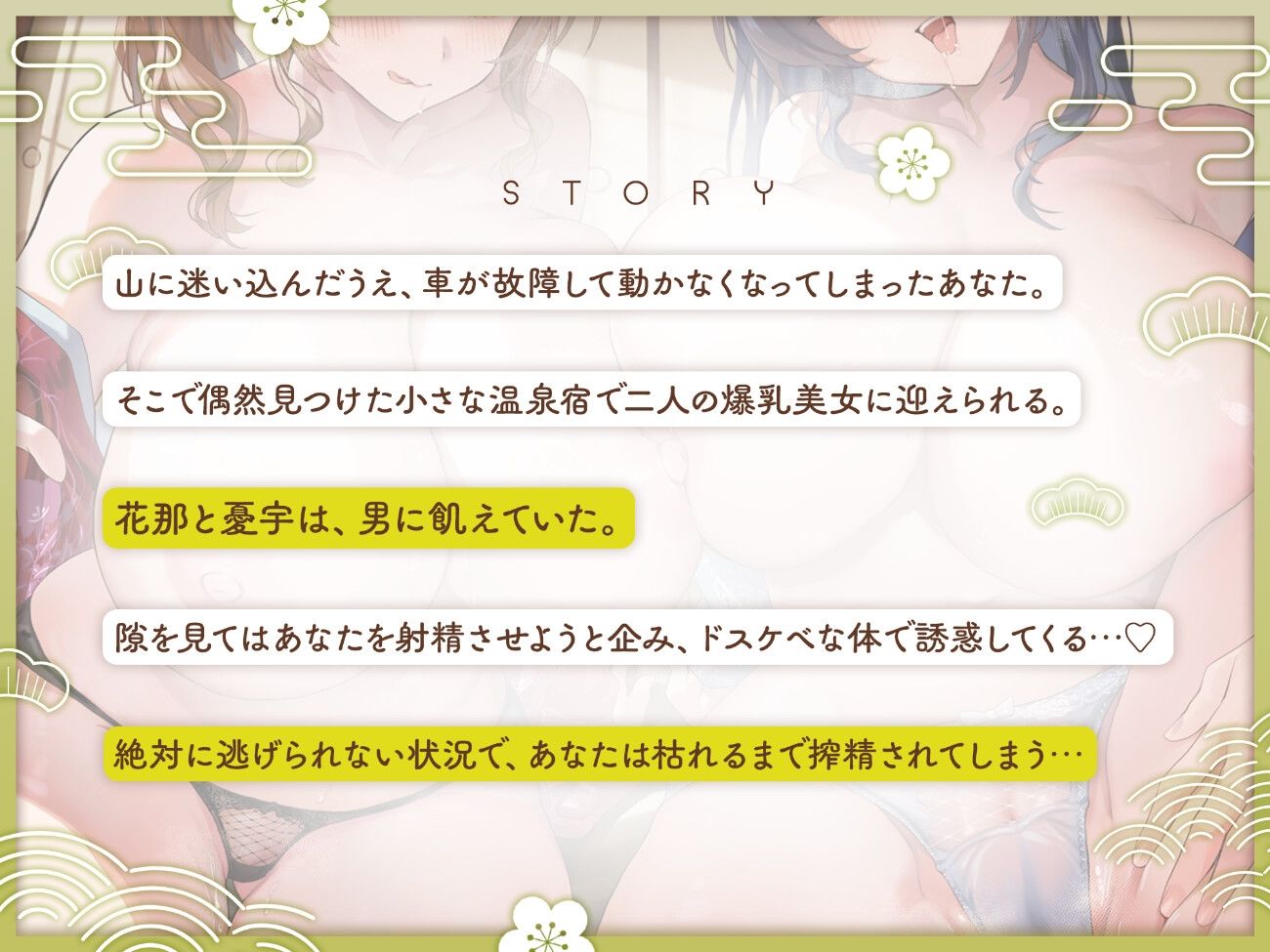 宿屋のドスケベお姉さん×2に夜○いされて搾精される夜 - サンプル画像 3