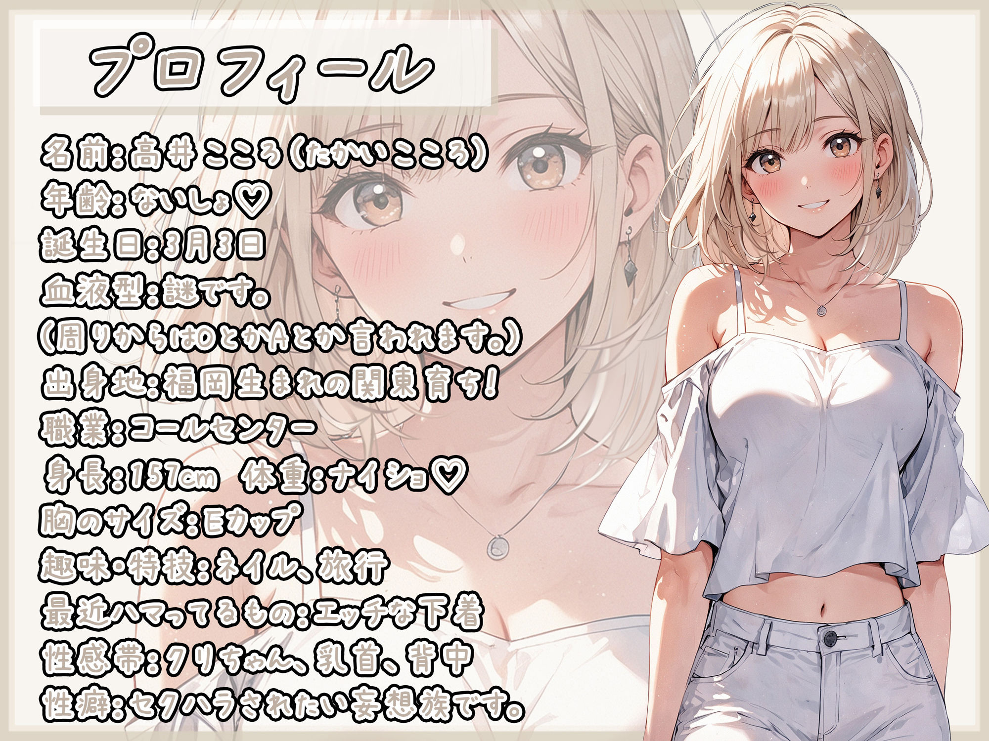 【オナサポ】セクシーボイスの同人声優高井こころ「言葉責めをしながらフェラ」【高井こころ】 - サンプル画像 1