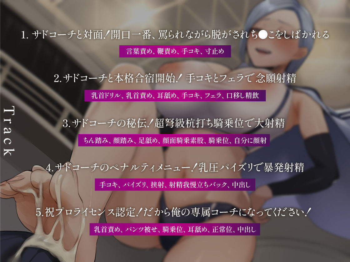 マゾ男強化選手合宿！サドコーチにしばかれシゴかれ罵倒射精管理！ - サンプル画像 3