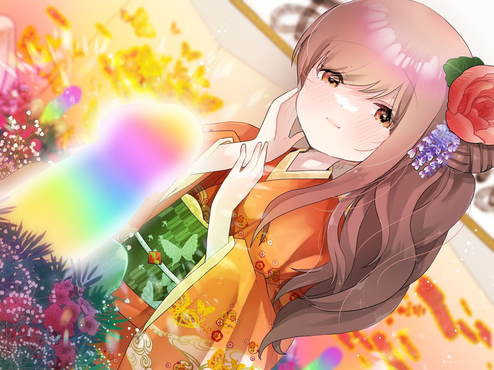 迎春！ちんぽ華道部！ 〜生けてイかせる君と輝き合う性春のお話〜【ハメましておめでとうございます〜！】 - サンプル画像 2