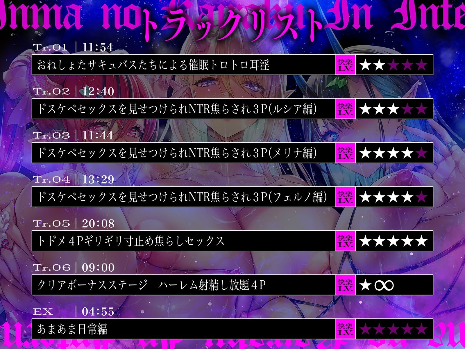 【快楽LV★★★★★】淫魔の快楽インフェルノ〜攻略せよ！「焦らシコ」快楽ダンジョン♪どっぷり特濃精子を搾り取られる射精管理ゲーム〜 - サンプル画像 7