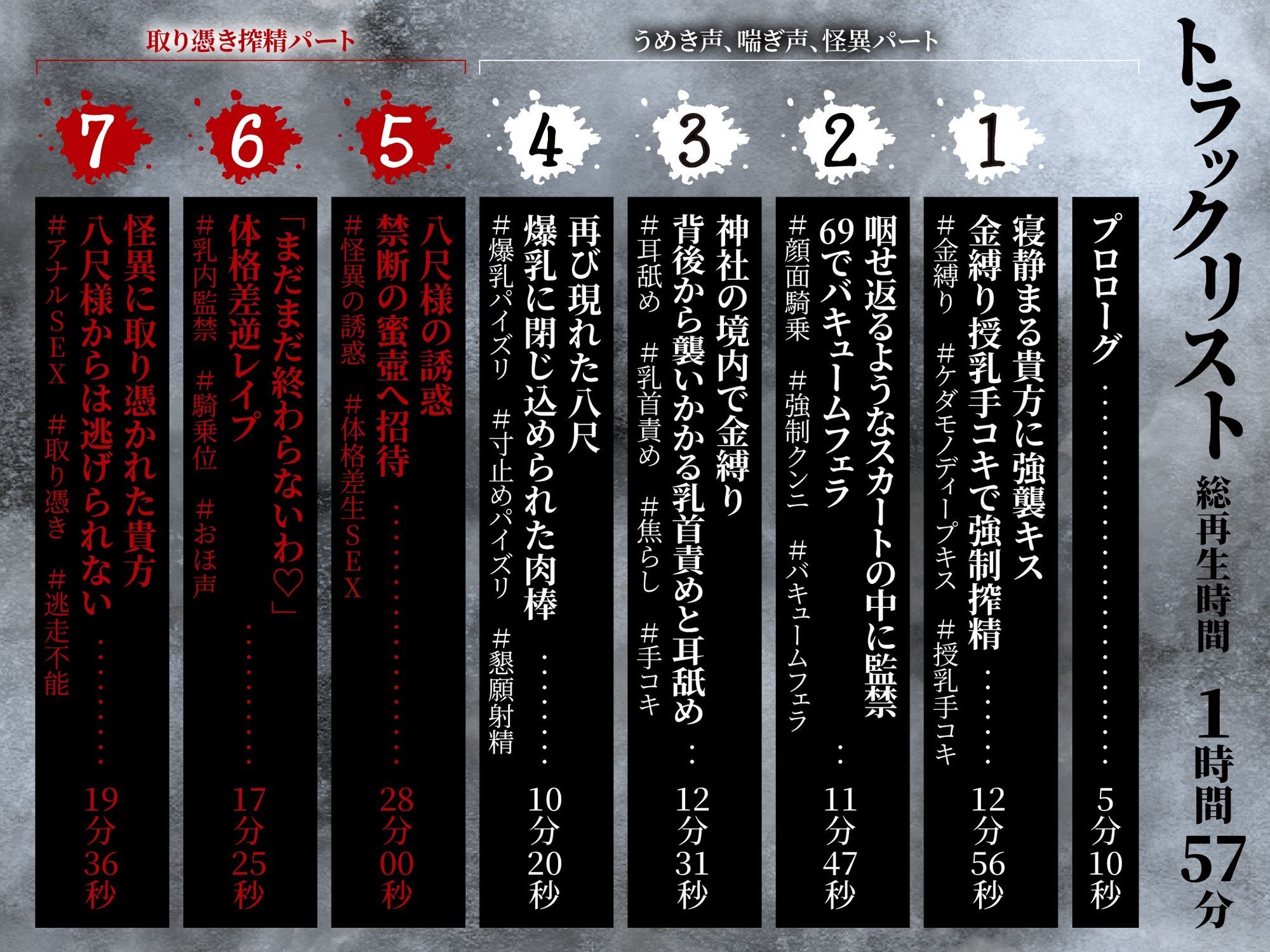 【逆レ】【体格差】逆レ淫談〜八尺様に魅入られた貴方は体格差逆レで犯●れる〜 - サンプル画像 5