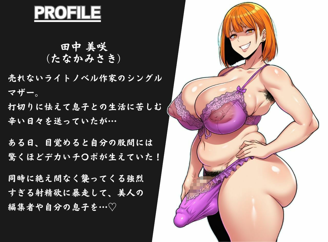 発情ふたなり熟女ママの孕ませメス堕ち肉オナホ計画 - サンプル画像 1