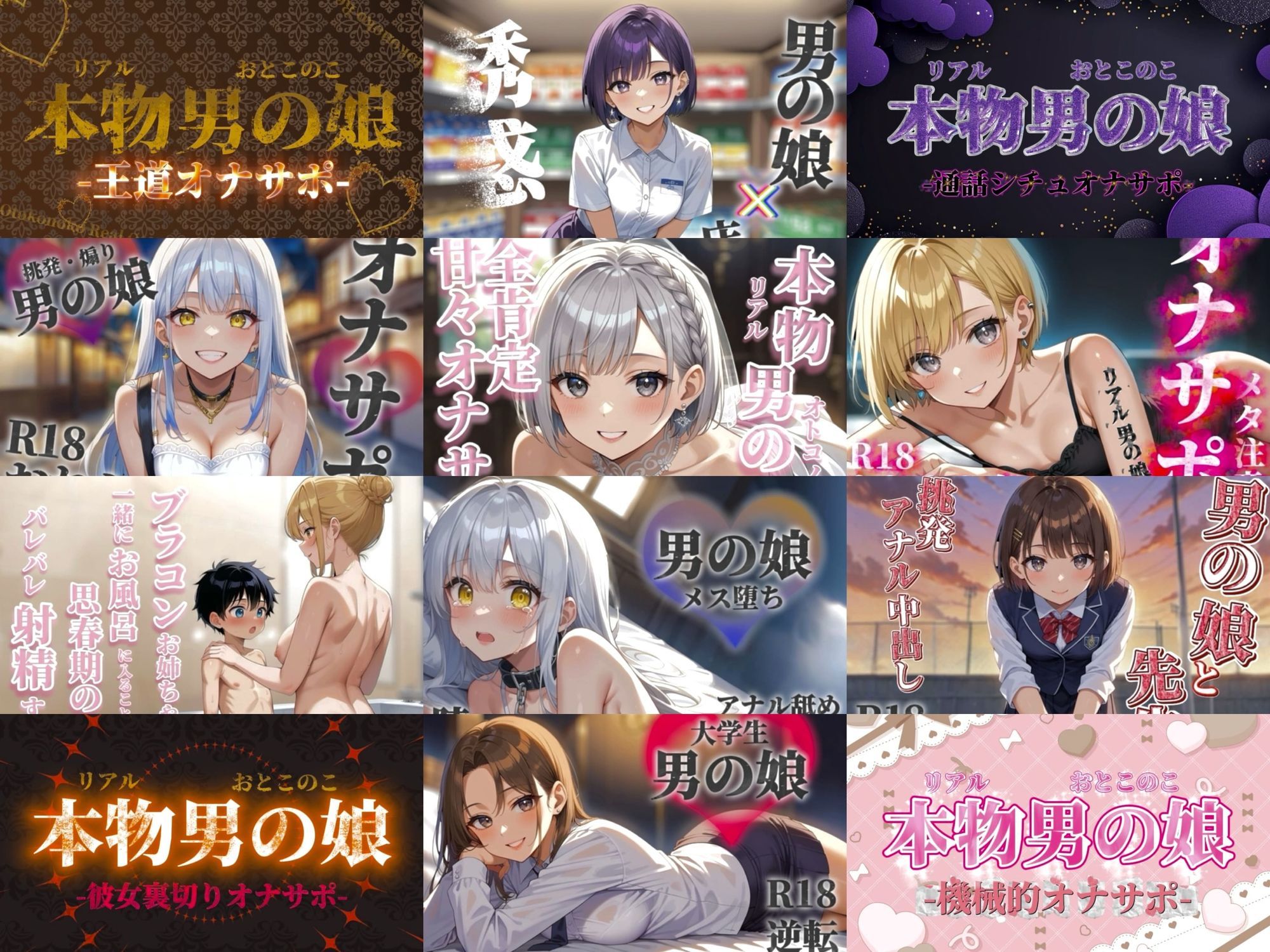 【祝！謹賀新年セール！】『男の娘堕ちしよっ？』2025年公開全28作品セット！！！ - サンプル画像 3