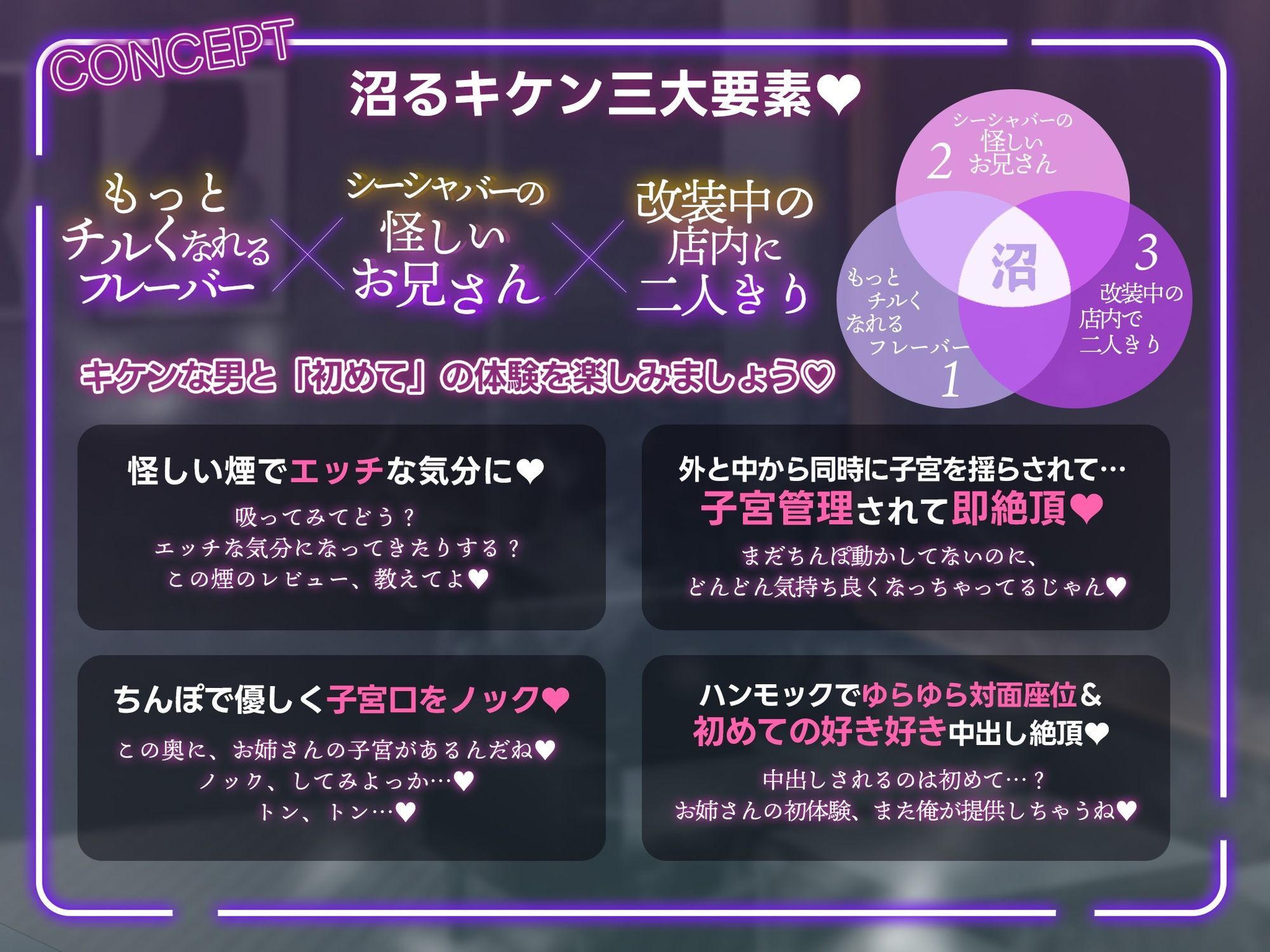 【もっとチルくなれるフレーバーがあるんだけど、吸ってみない？】ハマっちゃいけないシーシャバーのお兄さんから提供される『初体験』〜ようこそChill Smokyへ〜 - サンプル画像 1