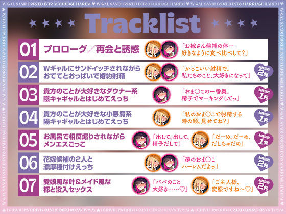 【ダウナー陰キャ×小悪魔陽キャ】Wギャルサンド！〜むちむちに育った陰陽ギャルたちに結婚迫られ生ハメハーレム〜 - サンプル画像 2