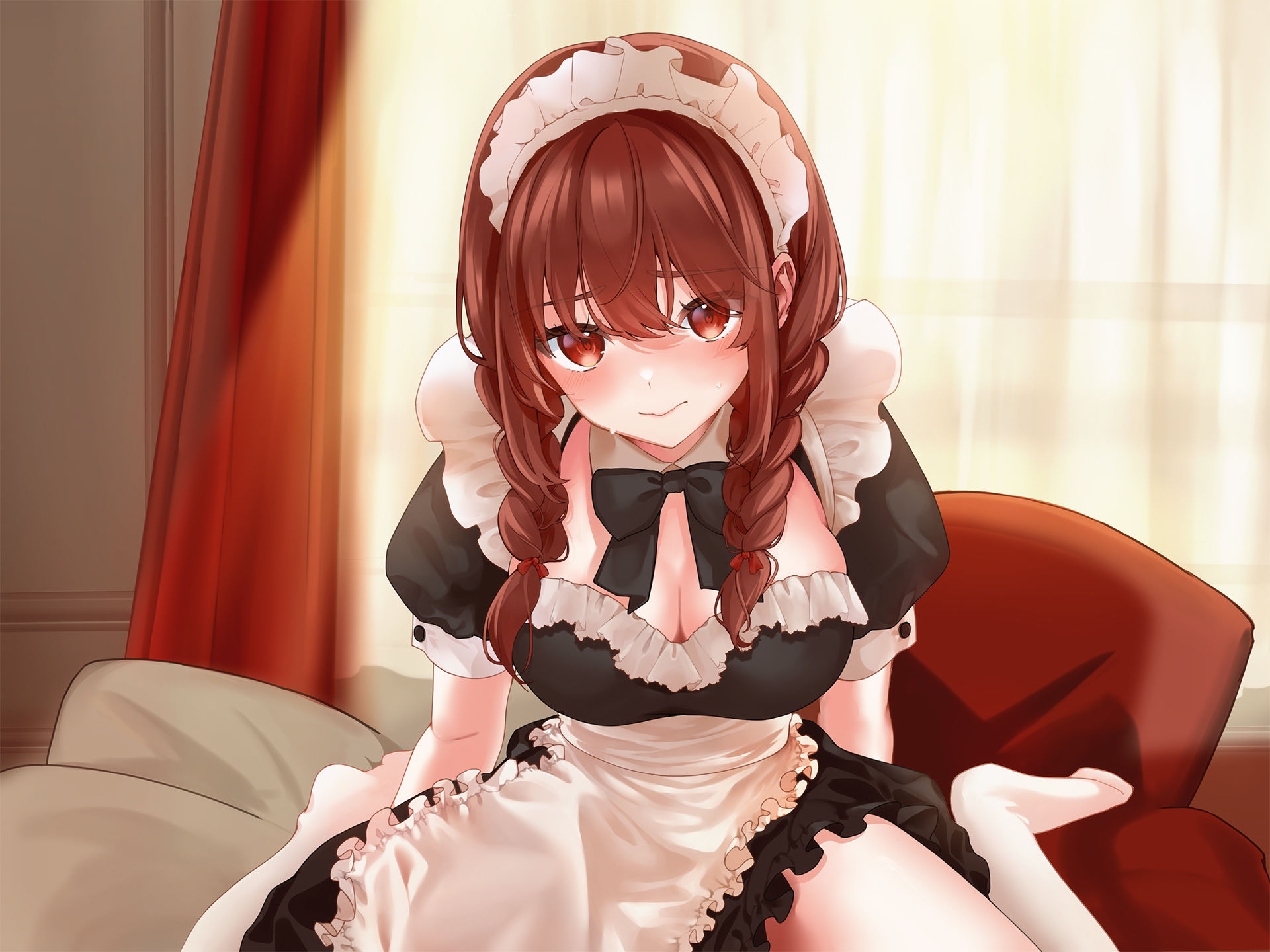 【CV:あさぎ】メイド服でご奉仕ですか？【その後】【シチュエーションボイス】 - サンプル画像 1