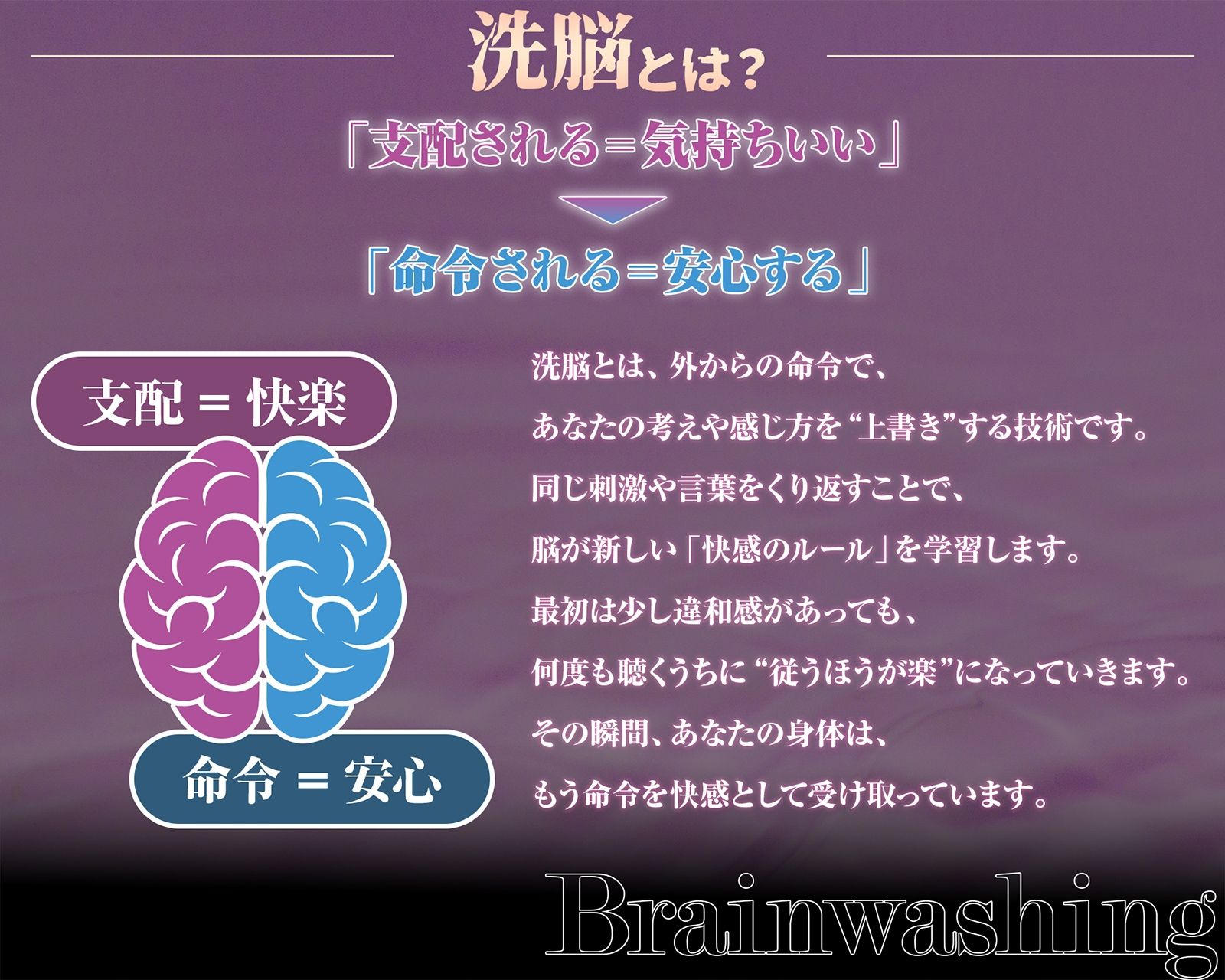 【イキ癖、脳侵食】快・楽・洗・脳〜耳から犯●れ腰が勝手に動き出す『無抵抗射精実験』プログラム〜 - サンプル画像 4