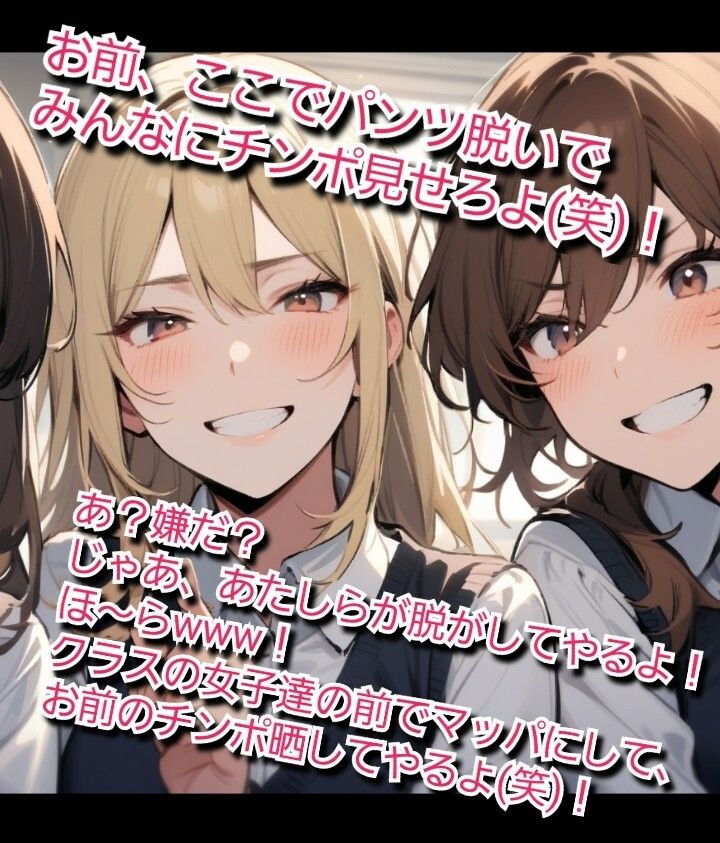 いじめっ娘クラブのSPHボイス 私立空想学園 ヤンキー女子の短小包茎ちんぽいじめ【第1話】 放課後に大勢の女子の前でパンツを脱がされて… - サンプル画像 2