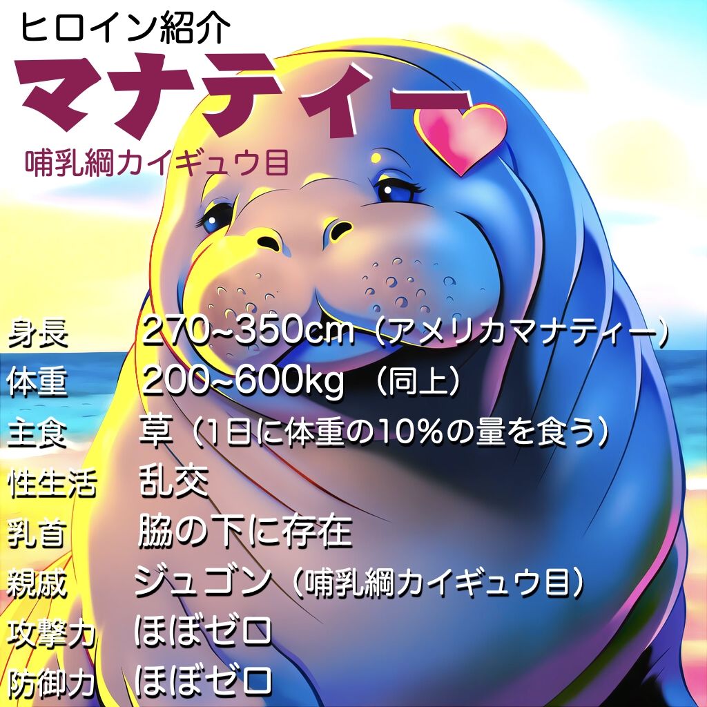 マナティーとぬちゃぬちゃセックス〜400キロの巨体から繰り出される肉の波があなたを包み込んでいく〜【CV:結音しなん】 - サンプル画像 1