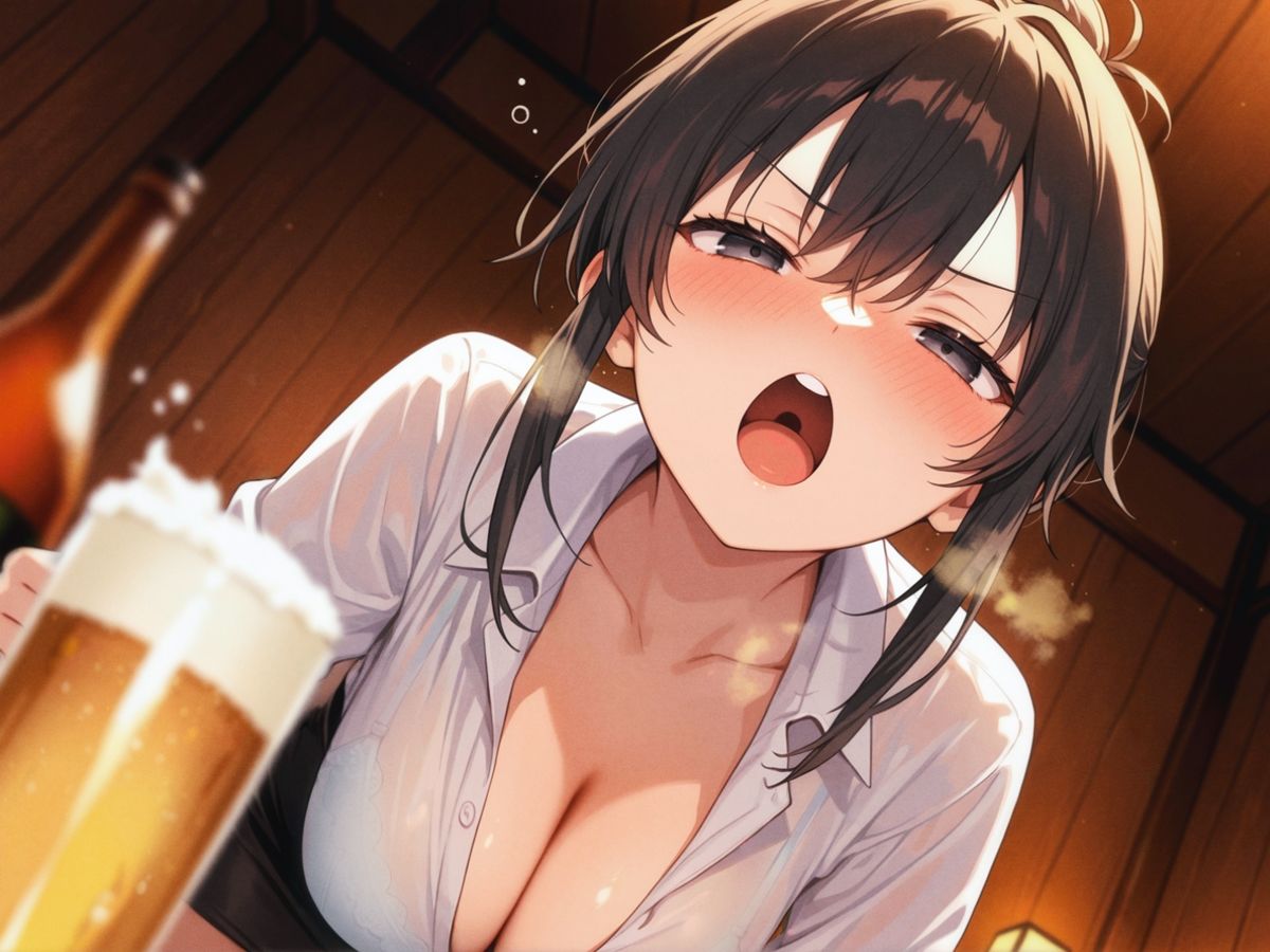 【M向け】泥●女上司が説教しながら耳元でゲップしてくるんだが【バイノーラル】 - サンプル画像 2