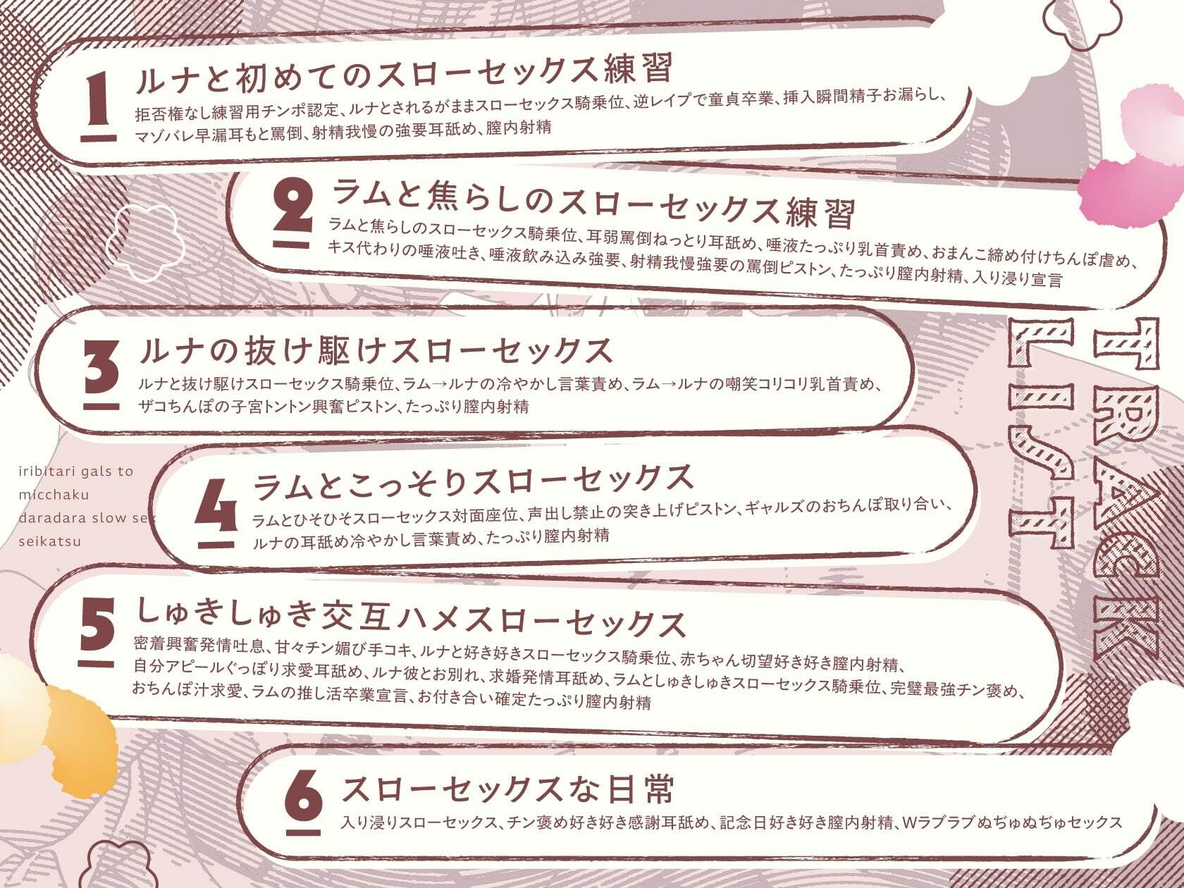 入り浸りギャルズと密着だらだらスローセックス性活〜竿役に選ばれた僕のチンポが擦り切れるまでWマンコで連続生ハメされて【囁き特化・全編たっぷり挿入】 - サンプル画像 4