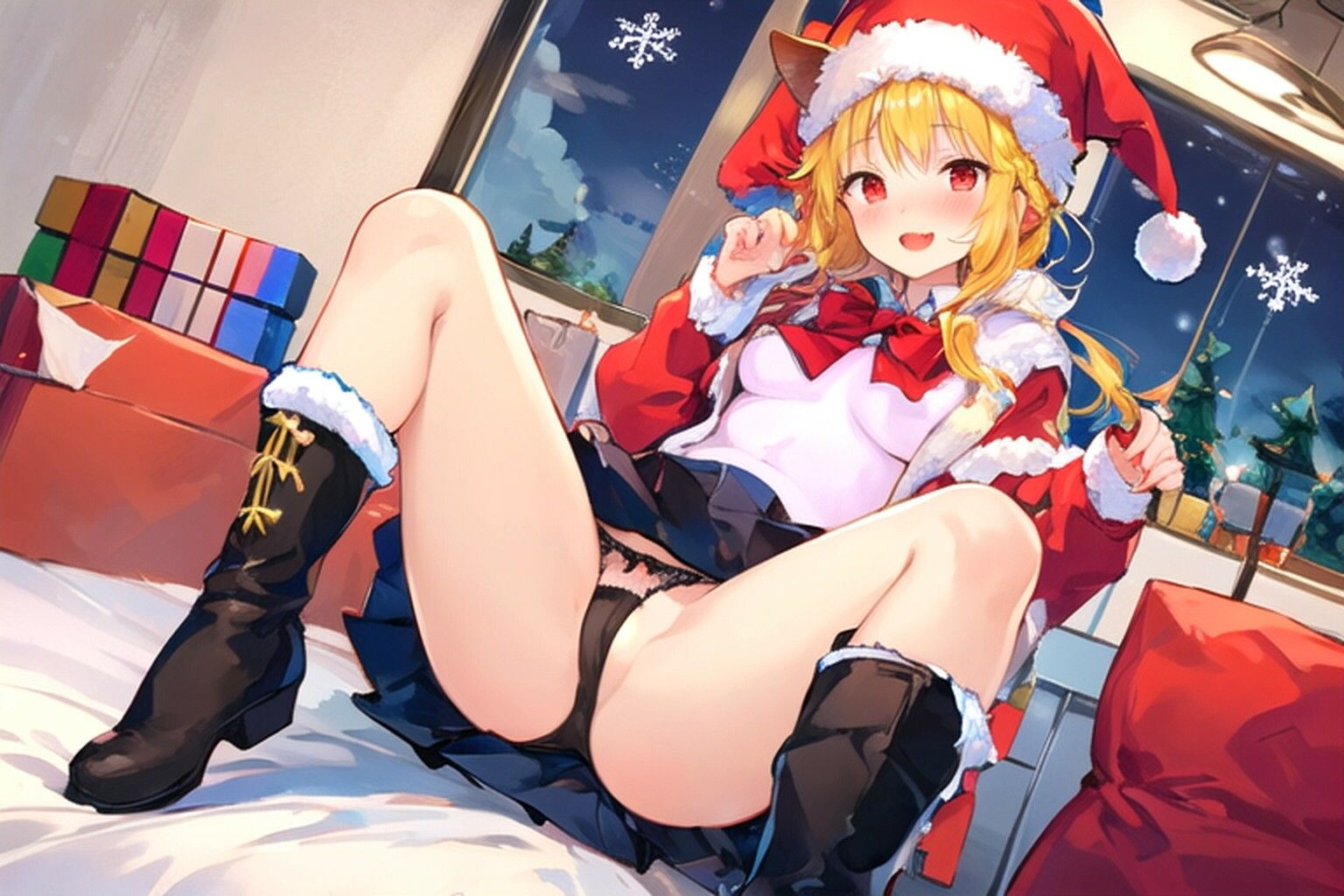 猫のサンタさんがプレゼントを持ってきた…のだが - サンプル画像 3