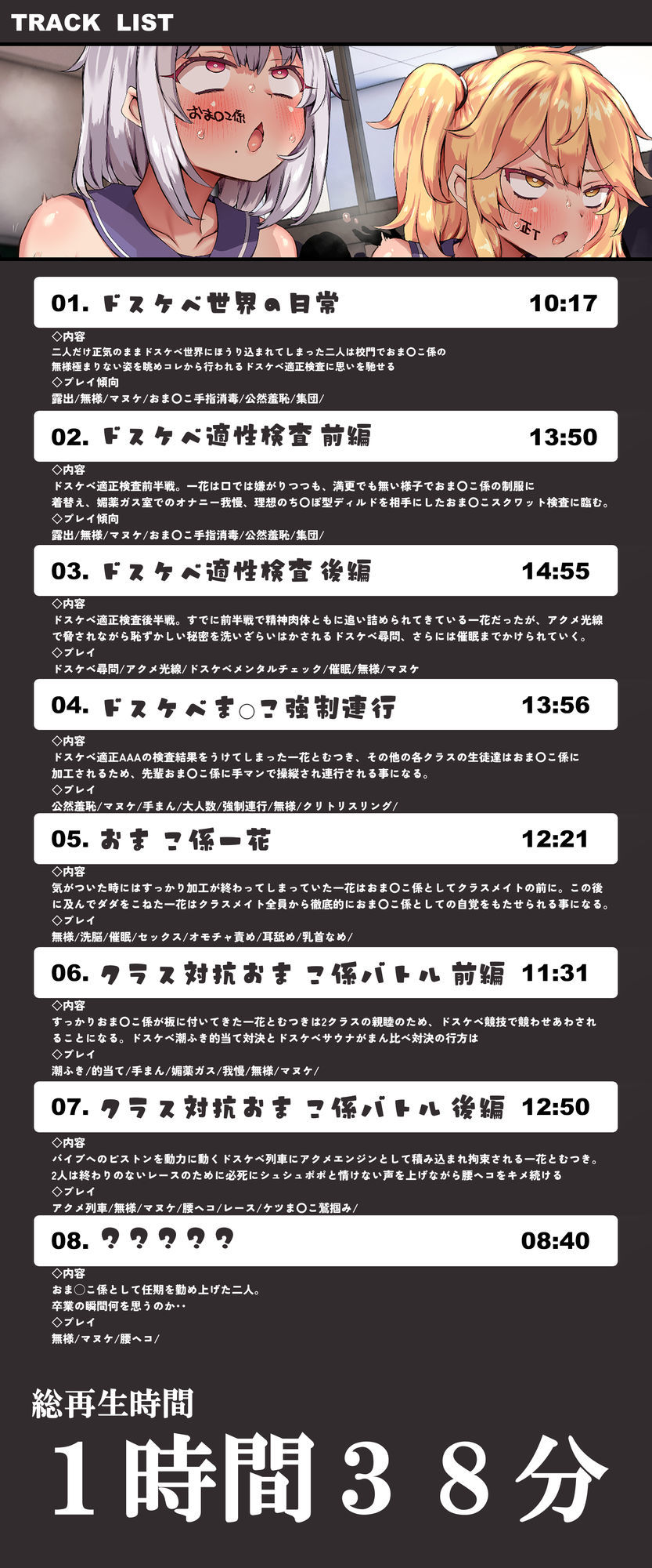 常識改変世界で二人だけ正気 ドスケベ適正判定AAAでクラス共有フリードスケベおま〇こ係にされた私達！クラス対抗おま◯こ係ドスケベバトル編【マヌケ】 - サンプル画像 8