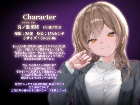 営業サボってオナニーしてたらドSなシゴデキ後輩OLに見つかり性処理肉ディルドにされる話 - サンプル画像 1