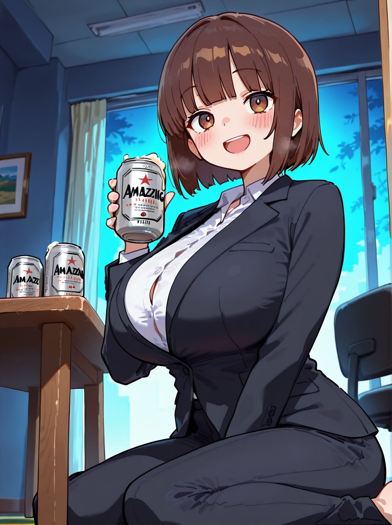 【即おち×低音ゆるイキ】低音ボイスで甘やかしてくれる爆乳お姉ちゃんとガチイキアクメのだらだら同居性活 - サンプル画像 1