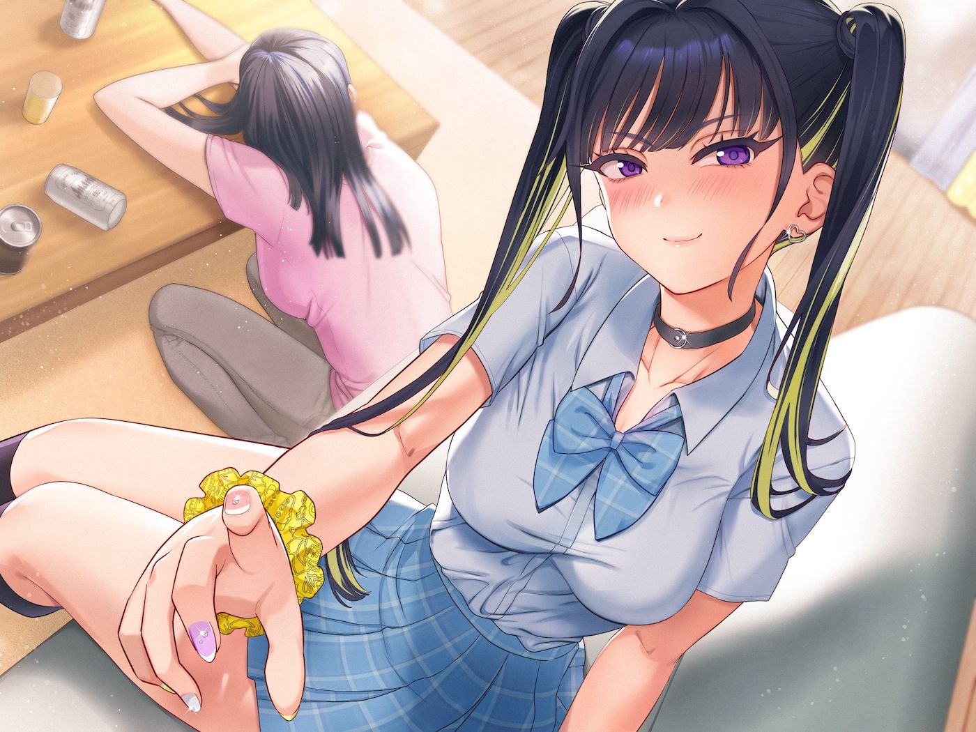 彼女が寝てるすぐ隣で彼女のJK妹に手コキ誘惑されて背徳浮気えっち【逆NTR】 - サンプル画像 4