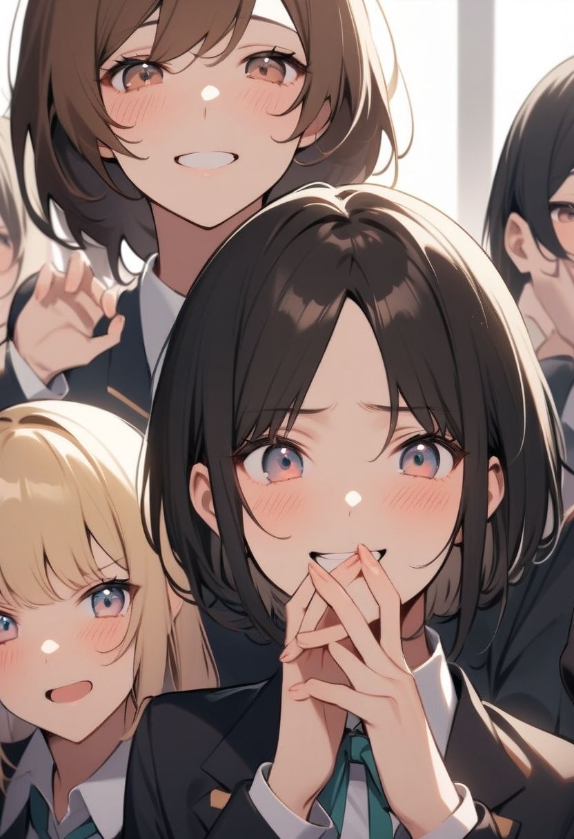 いじめっ娘倶楽部のSPHボイス 同じクラスの女子全員が見ている前でヤンキー女子に虐められて裸にされる軟弱M男君 【クラスメイト視点編】 - サンプル画像 4