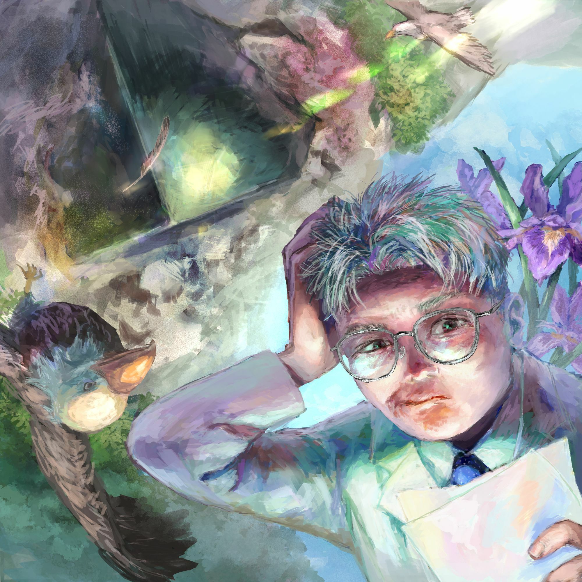 Cube in the nature - サンプル画像 1