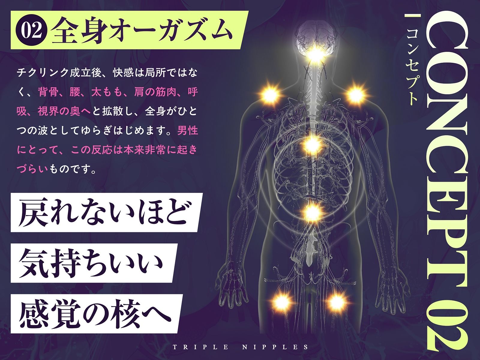 【チクリンク】乳首トリプル〜変性意識と音響誘導で乳首がくすぐったいだけのあなたも「全身オーガズム」へと導くかんたん乳首開発〜 - サンプル画像 4