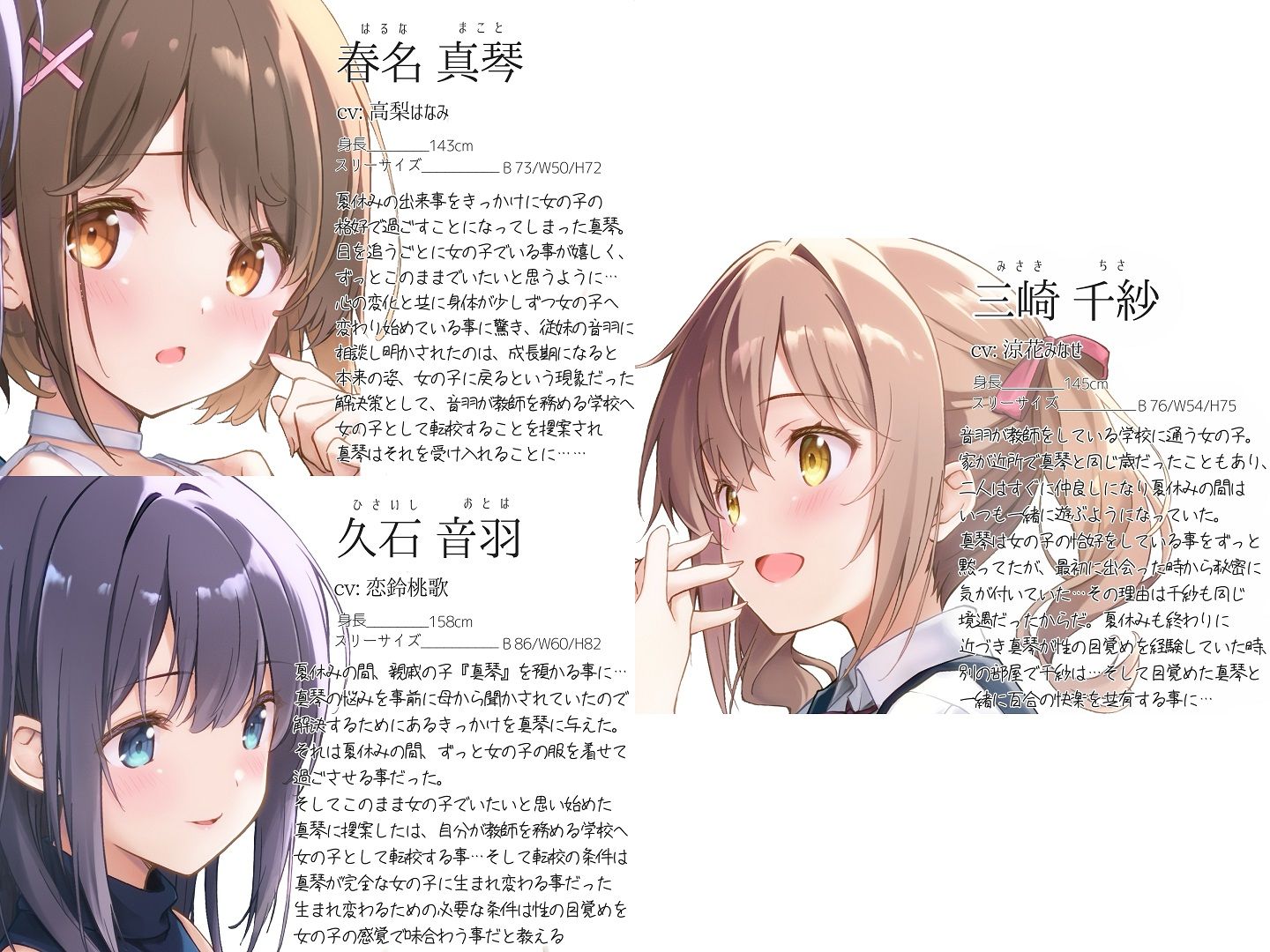 【TS百合】百合のつぼみが花咲く時、僕は私になる【KU100】 - サンプル画像 1