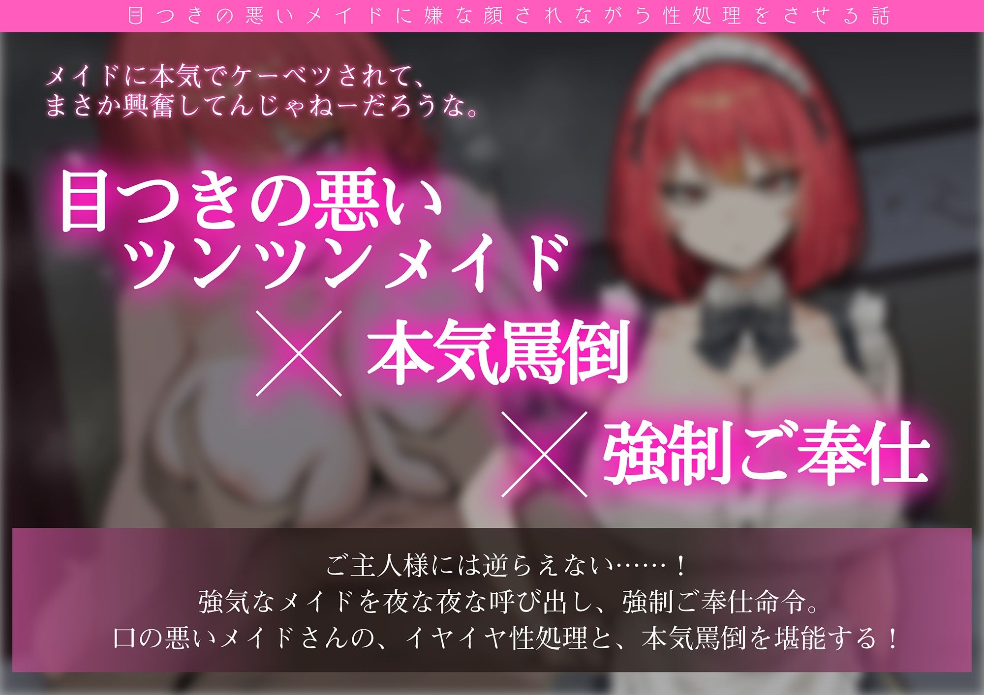 【屈辱プレイ】目つきの悪いメイドに嫌な顔されながら性処理をさせる話 - サンプル画像 2