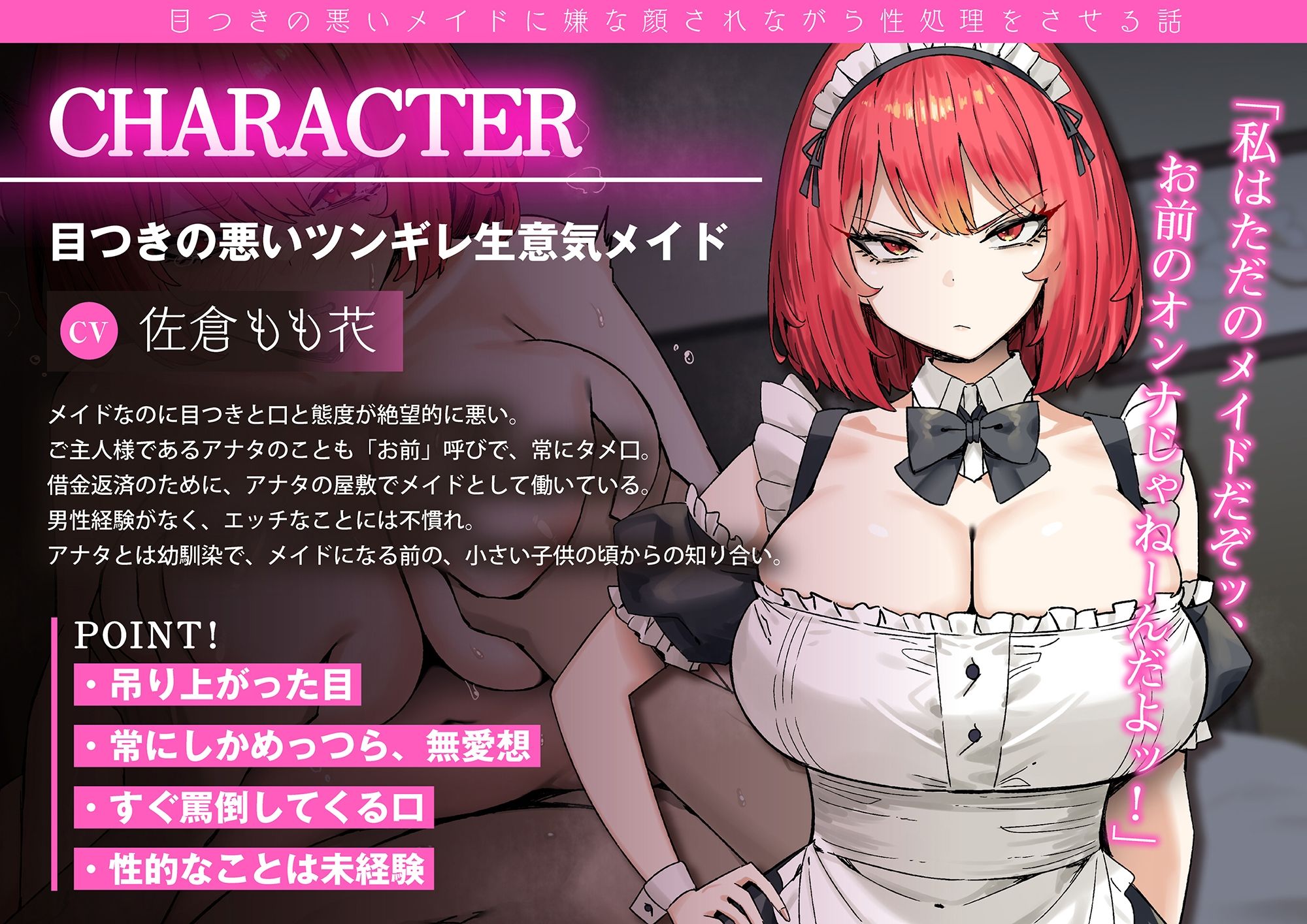 【屈辱プレイ】目つきの悪いメイドに嫌な顔されながら性処理をさせる話 - サンプル画像 4