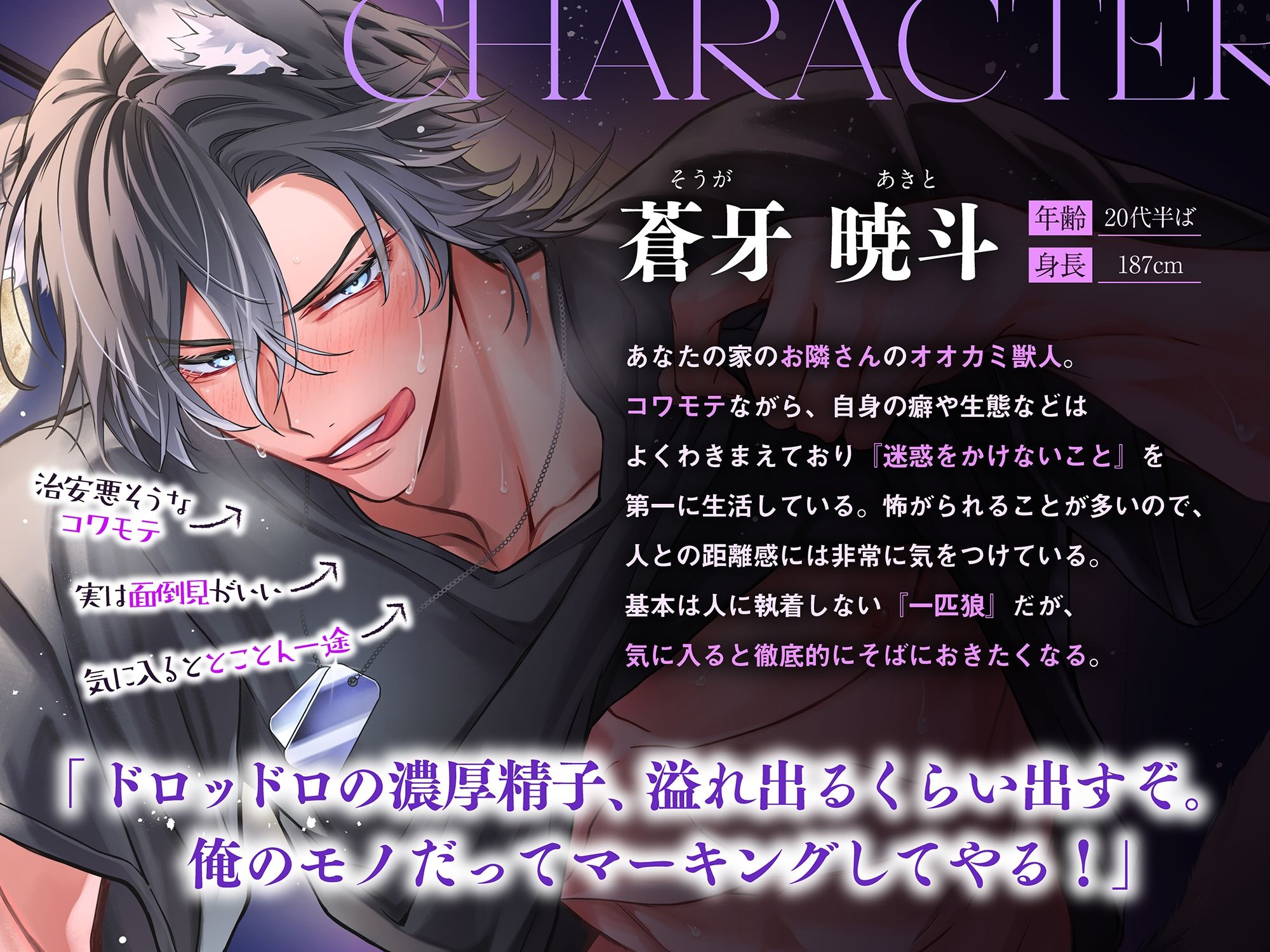 【満月の夜に注意】隣のオオカミさんは発情期。〜執着心たっぷりなヤンデレ獣人の溺愛暴走グチャトロえっち【嫉妬レ●プ×肉食求愛】 - サンプル画像 3