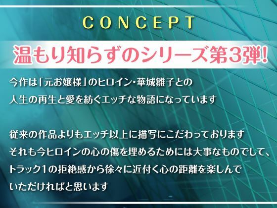 温もり知らずの元お嬢様JK-人生破滅で男嫌いになった彼女との更生らいふ- - サンプル画像 3