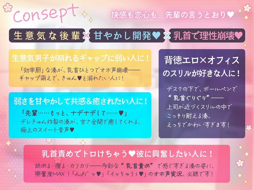【女性優位男性受け】お隣のしごでき後輩くんがクソ雑魚乳首なのは私だけの秘密（はーと） - サンプル画像 3