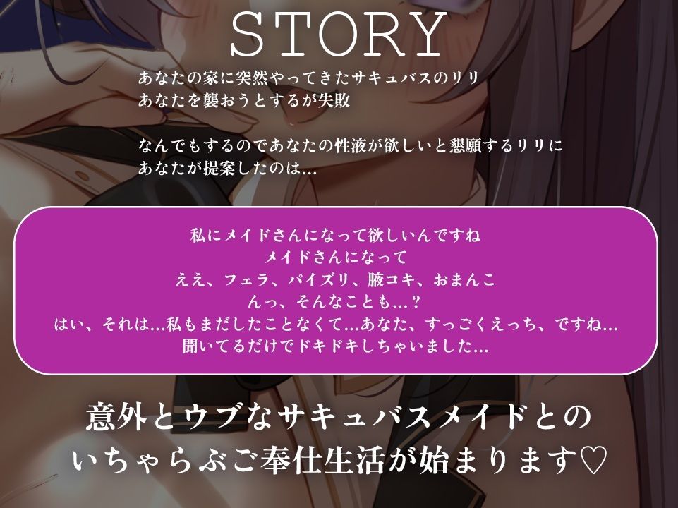 童貞を狩りに来たえちえちサキュバスメイドがどMマゾオナホになってだいしゅきご奉仕セックスをするまで - サンプル画像 2