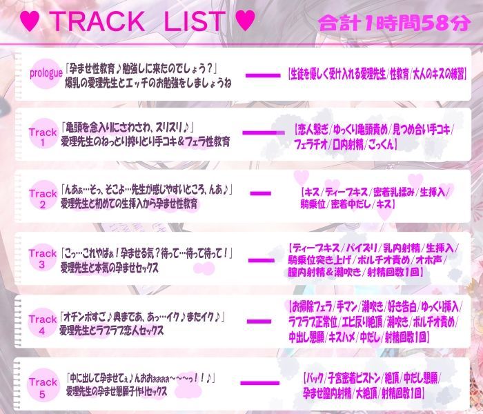 孕ませ性教育〜保健室で低音ダウナーKカップ愛理先生の密着ラブラブ孕ませ授業〜 - サンプル画像 5
