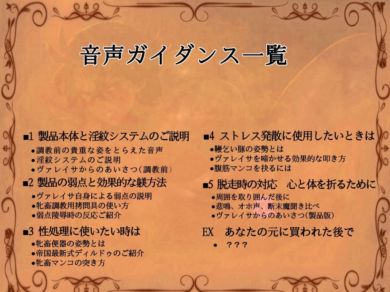 牝畜敗隷ヴァレイサ【しつけ用オホ声ガイダンス付属】 - サンプル画像 4