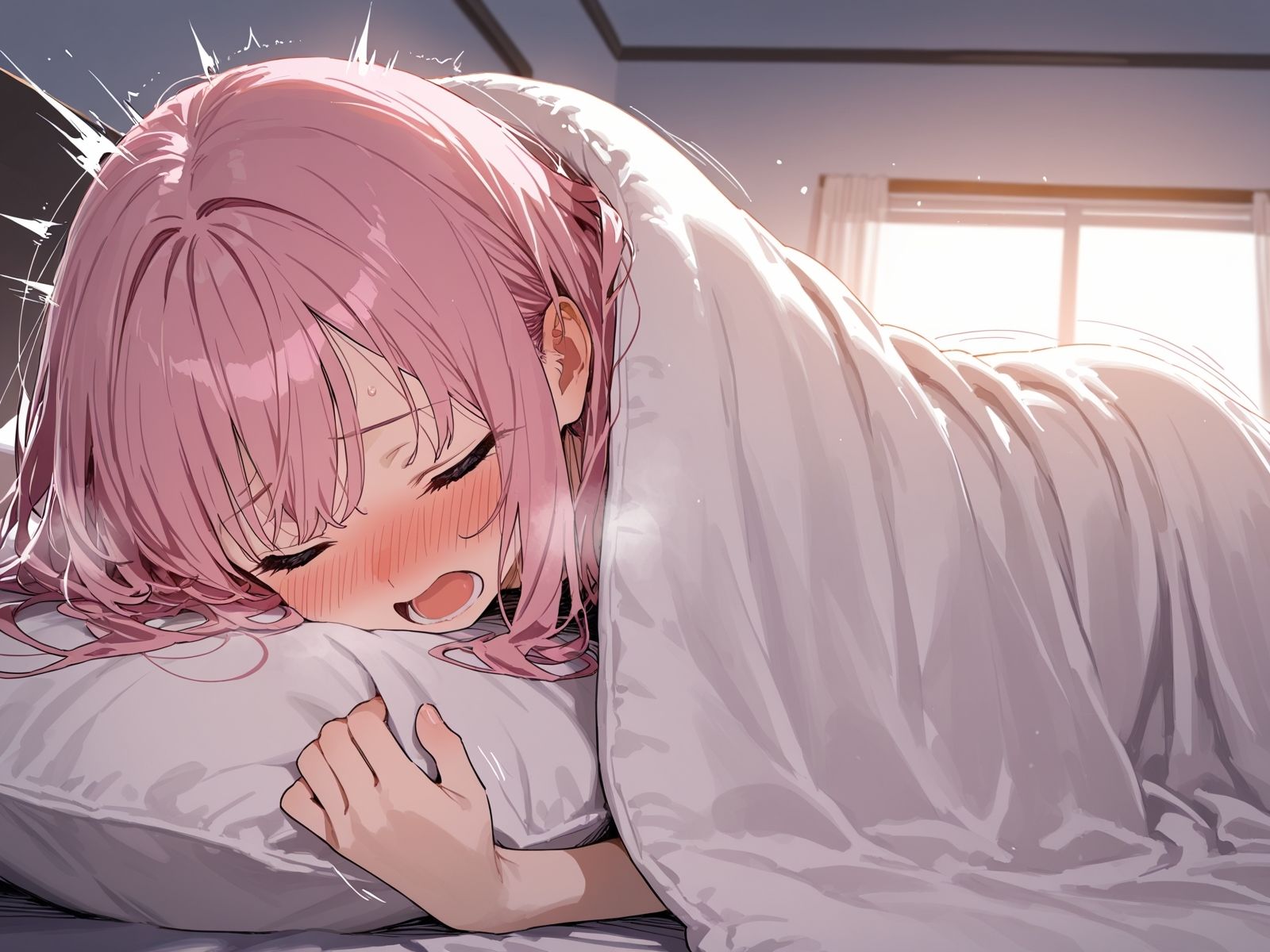 【オナニー実演】朝からオナニーしちゃった〜朝からエッチなことする女の子は嫌いですか？ - サンプル画像 2