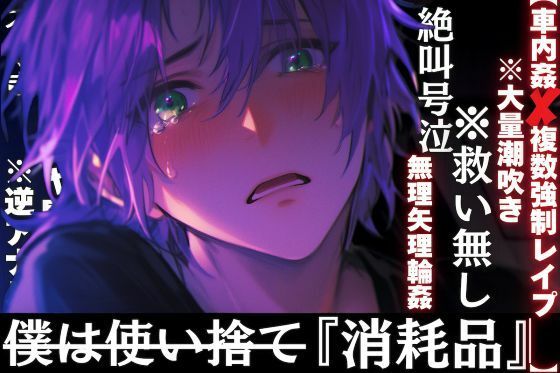 ※超危険【車内姦？？複数強●レ●プ】【絶叫号泣※救い無し】僕は『消耗品』__使われて捨てられる※アナルおもちゃ開発無理矢理輪●※大量潮吹き悶絶絶頂【水音多め】 - サンプル画像 1