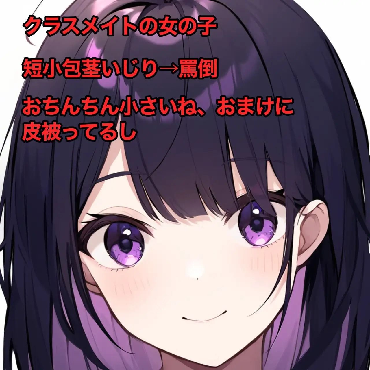 クラスメイトに無理矢理チン出しさせられてオナニー動画を撮られちゃう話 - サンプル画像 1