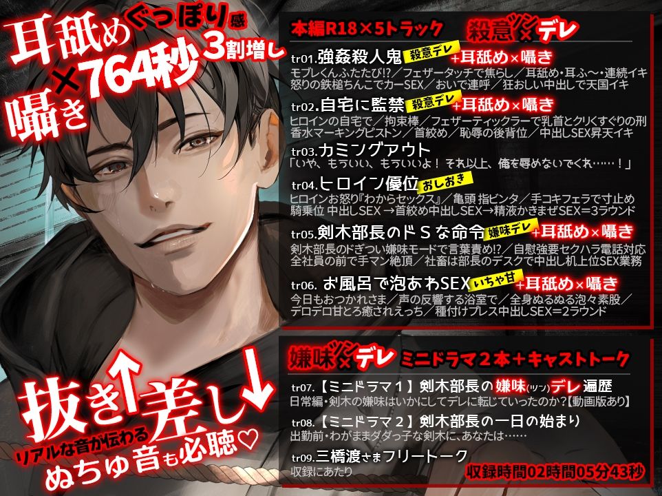 あほエロSEX劇■真面目系クズ★モブレくん〜良識あるクズ、ふたたび〜【殺意（ツン）デレ部長の偏愛】 - サンプル画像 2