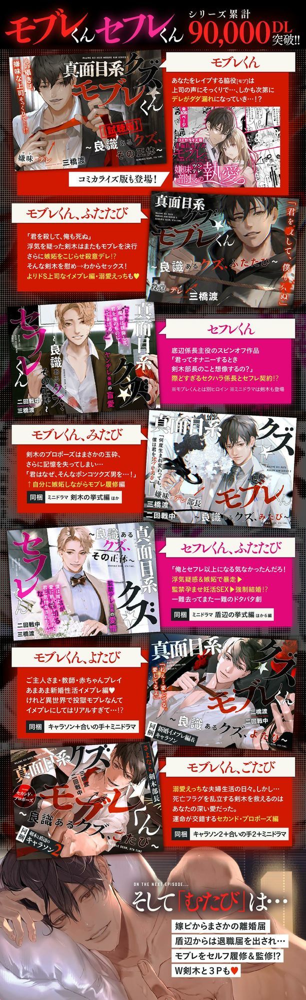 あほエロSEX劇■真面目系クズ★モブレくん〜良識あるクズ、ふたたび〜【殺意（ツン）デレ部長の偏愛】 - サンプル画像 4