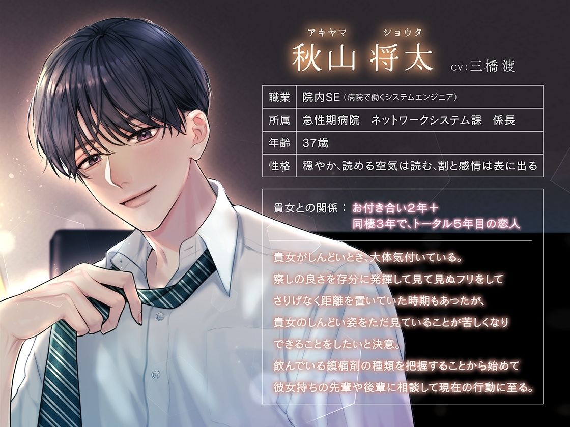 院内SEの彼氏と、しんどい貴女が眠れない夜を過ごす話 - サンプル画像 2