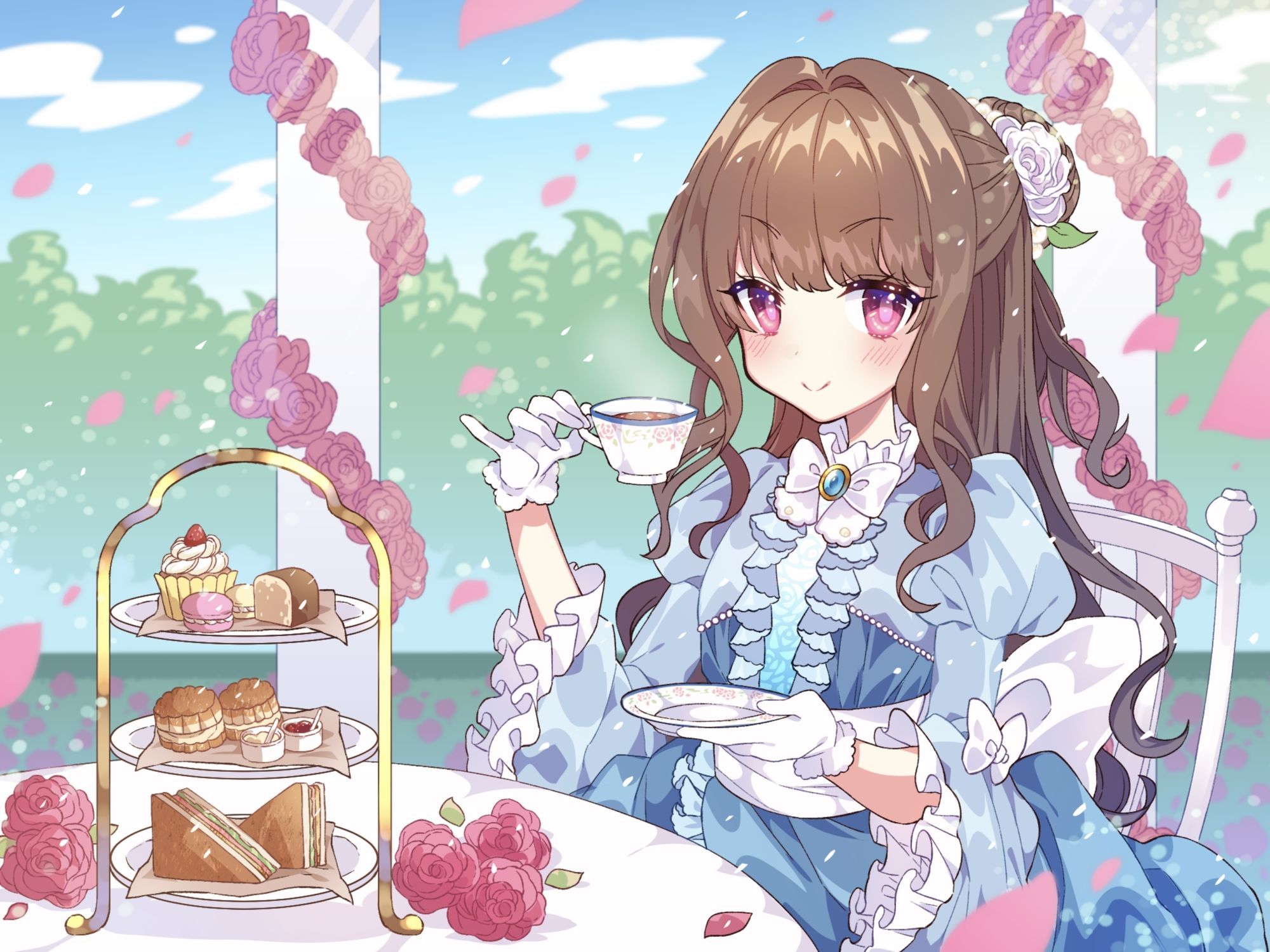 【おしがま/放尿】おしっこお漏らしお嬢様【オホ声】 - サンプル画像 2