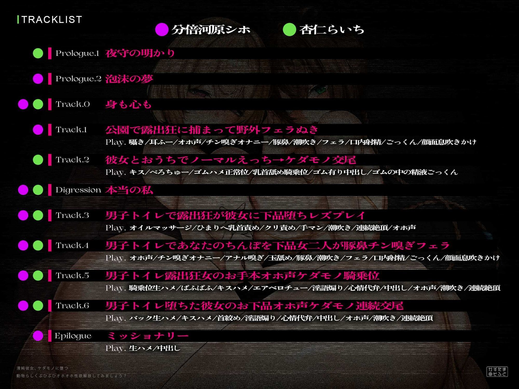 【ド下品フォーリー/ドスケベ事後差分イラスト】清純彼女、ケダモノに堕つ〜動物らしくぶひぶひオホオホ性欲解放してみましょう？〜【KU100】 - サンプル画像 6