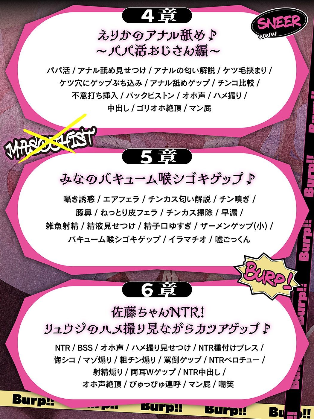 カツアゲェェエエップ！！カースト上位のビッチギャル達に搾られまくる、マゾの僕。【ゲップ特化・NTR・マゾ向け】 - サンプル画像 6