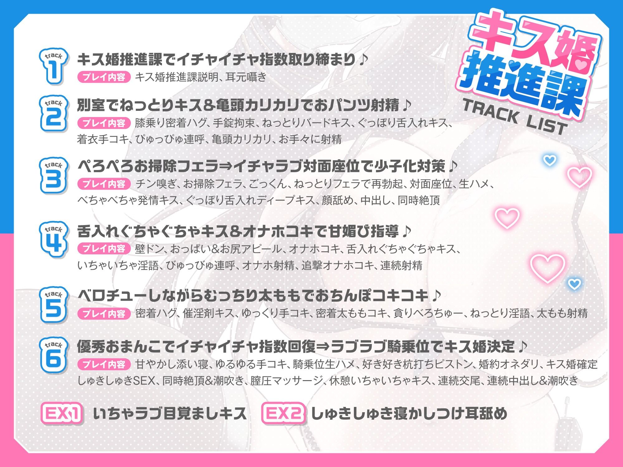【甘媚びべろちゅ〜しまくり♪】 いちゃいちゃ密着キスで少子化対策！キス婚推進課〜ドスケベお姉さんポリスの甘媚び搾精指導「私とお口でセックスしましょうね…♪」 - サンプル画像 4
