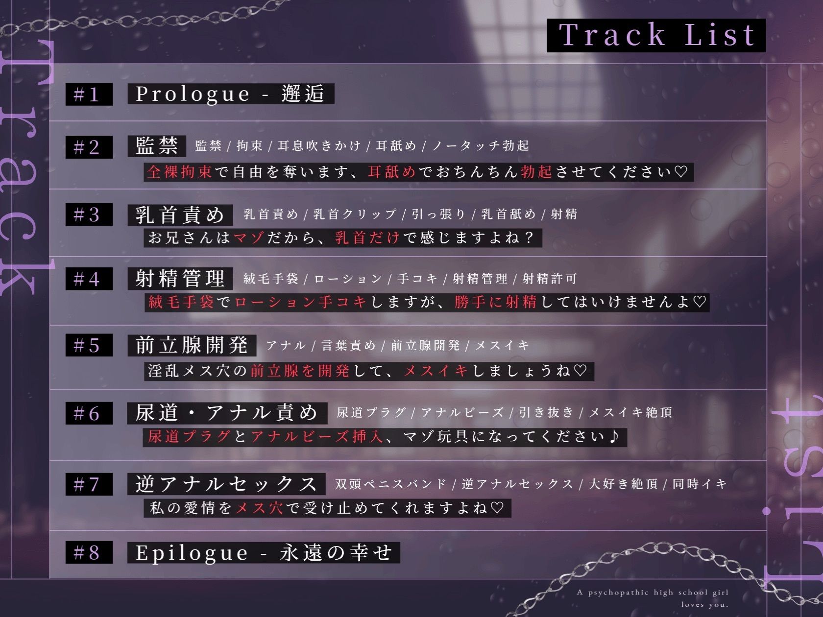 【ドM向け】逆監禁 〜サイコパス女子校生による拘束メス堕ち逆レ●プ（はーと）〜 - サンプル画像 3