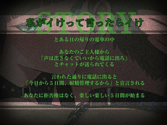 5日間の射精管理〜私がイけって言ったらイけ〜 - サンプル画像 1