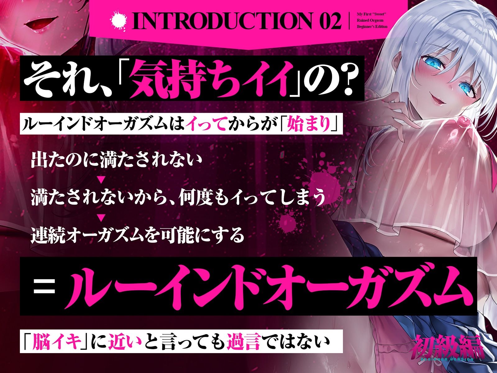 【台無し・お漏らし・空イキ】はじめての「あまあま」ルーインドオーガズム初級編〜何度イっても満たされない、甘マゾ連続絶頂メソッド〜 - サンプル画像 3