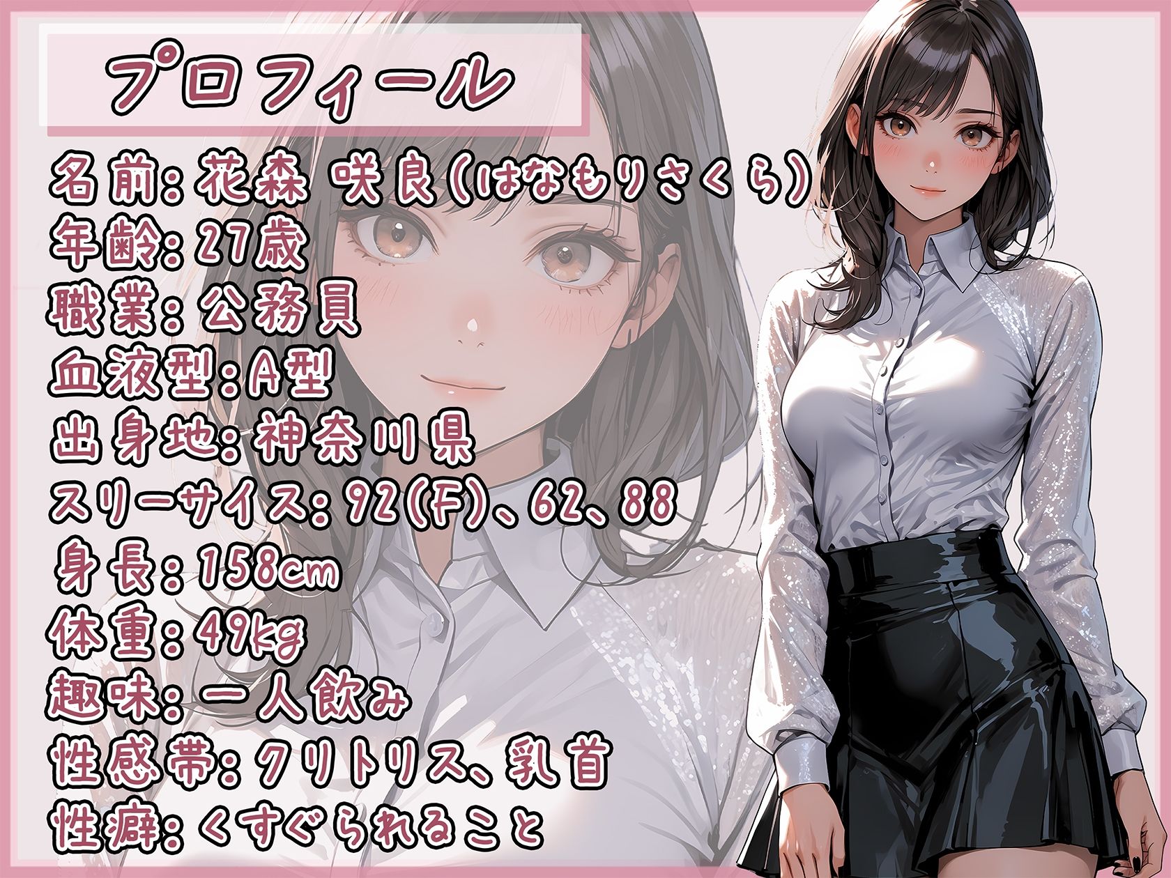 【オナニー】Fカップ公務員 花森咲良「ディルドでクチュ音」【花森咲良】 - サンプル画像 1